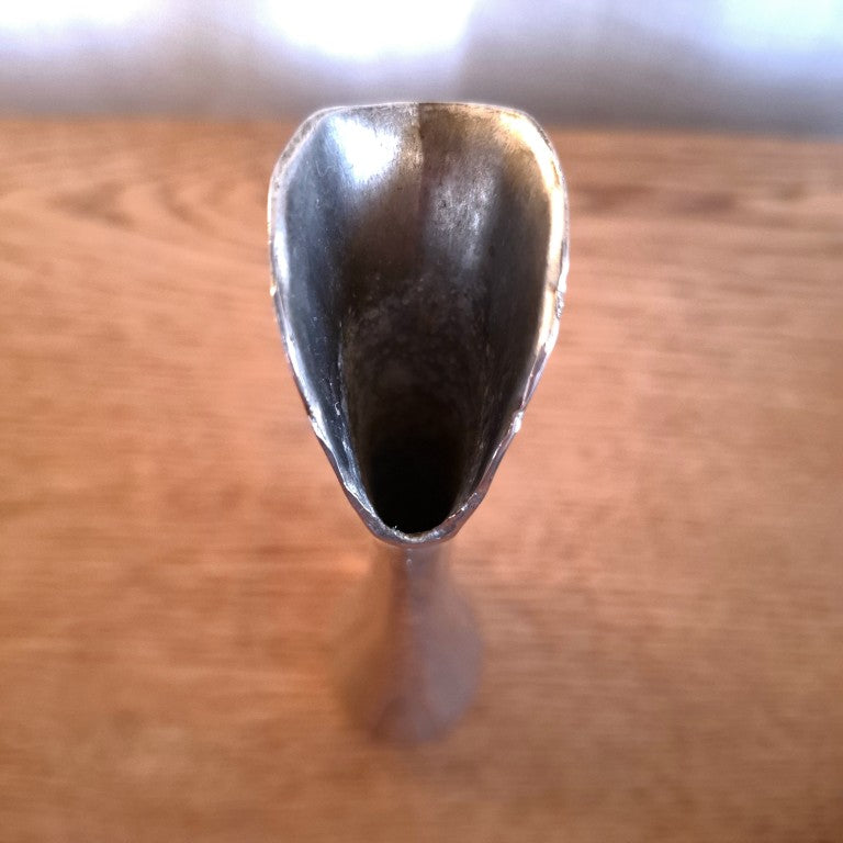 Vintage Art Deco Style Silver Plated Swan Vase