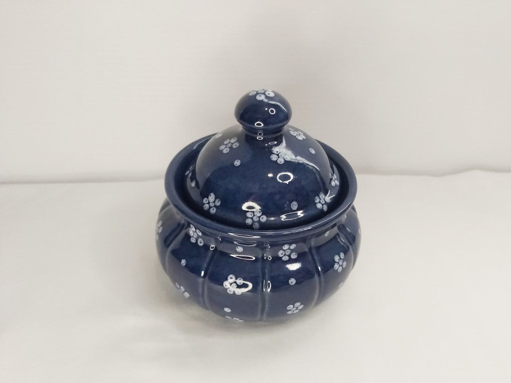 Rare Vintage Austrian Gmundner Dirndl Sugar Bowl With Lid