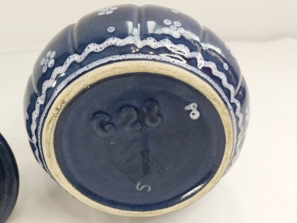 Rare Vintage Austrian Gmundner Dirndl Sugar Bowl With Lid