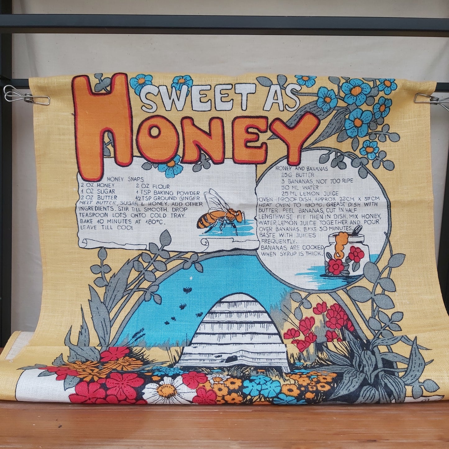 Sweet As Honey Vintage Save the Children Tea Towel