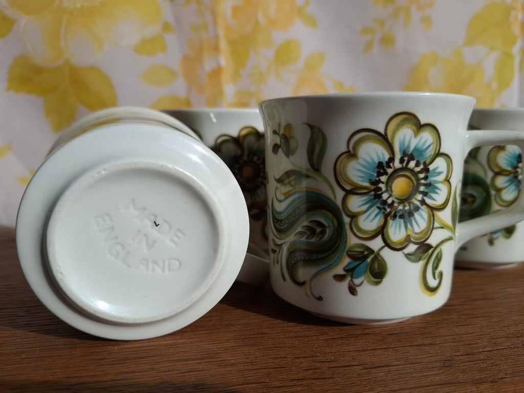 Johnson Brothers Retro Loreto Coffee Cups Set of 3