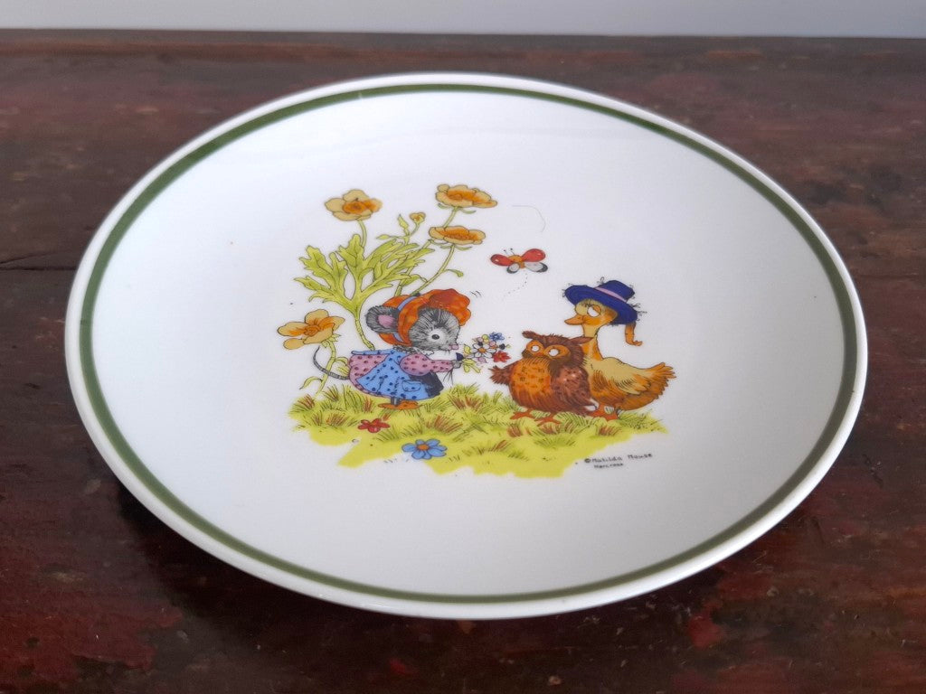 Vintage Matilda Mouse Small Wall Plate