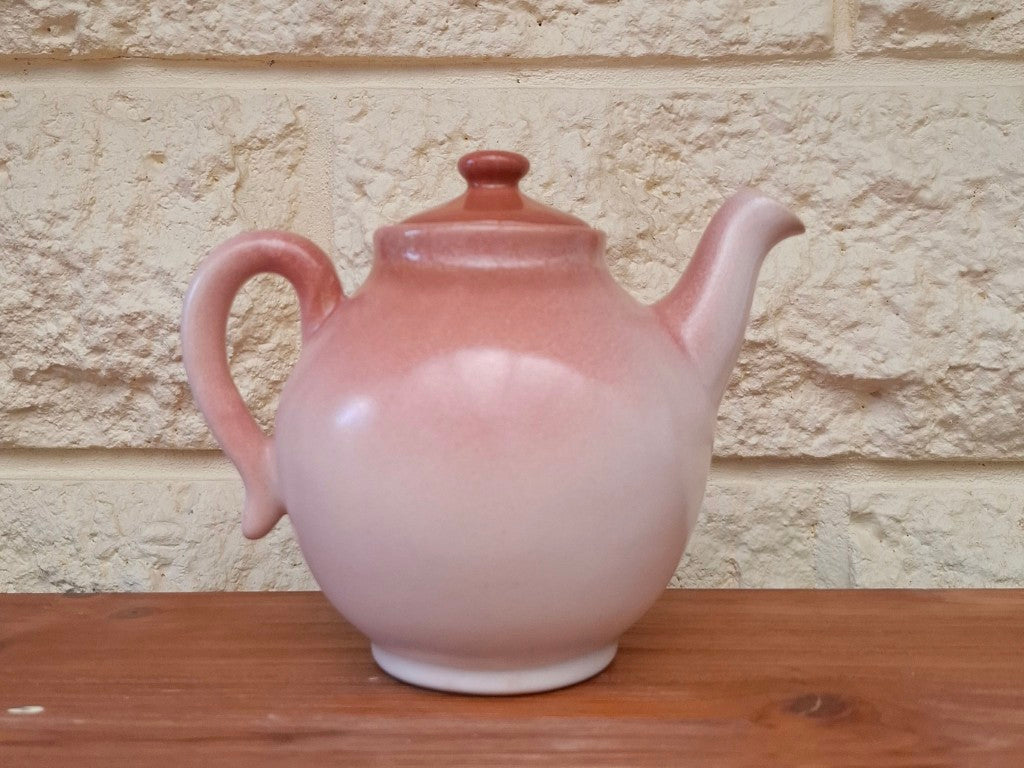 Vintage Monteco Australia Studio Pottery Pink Ombre Tea Pot