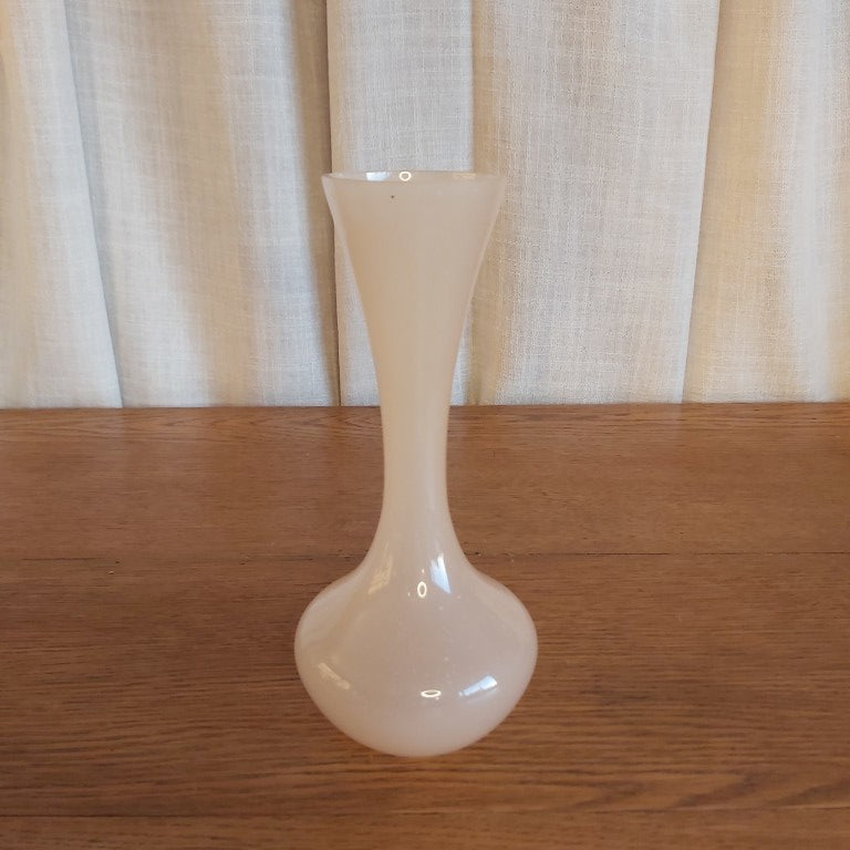 Vintage Powder Pink Opaline Glass Vase