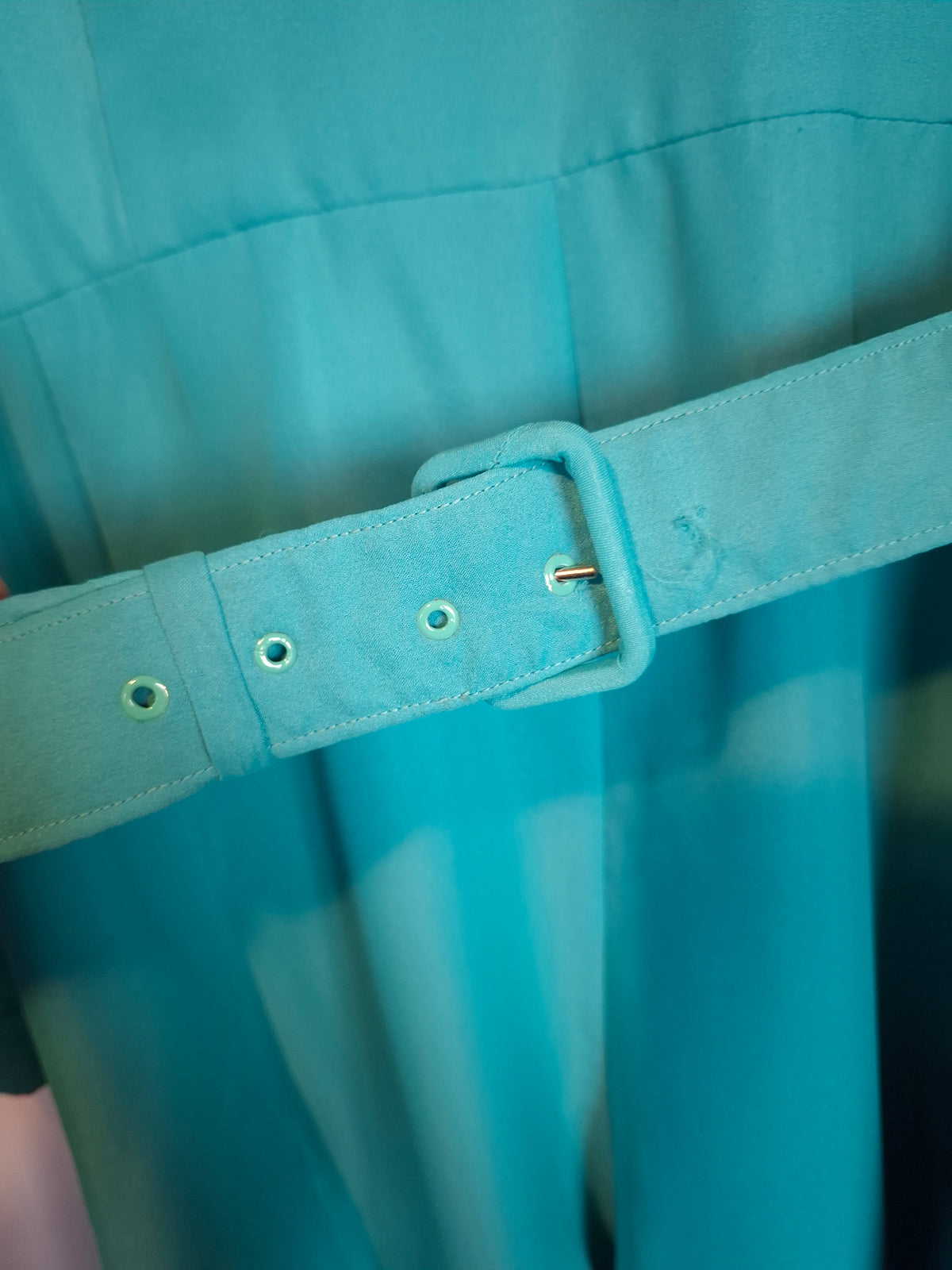 Vintage Soneil Turquoise Long Sleeved Dress