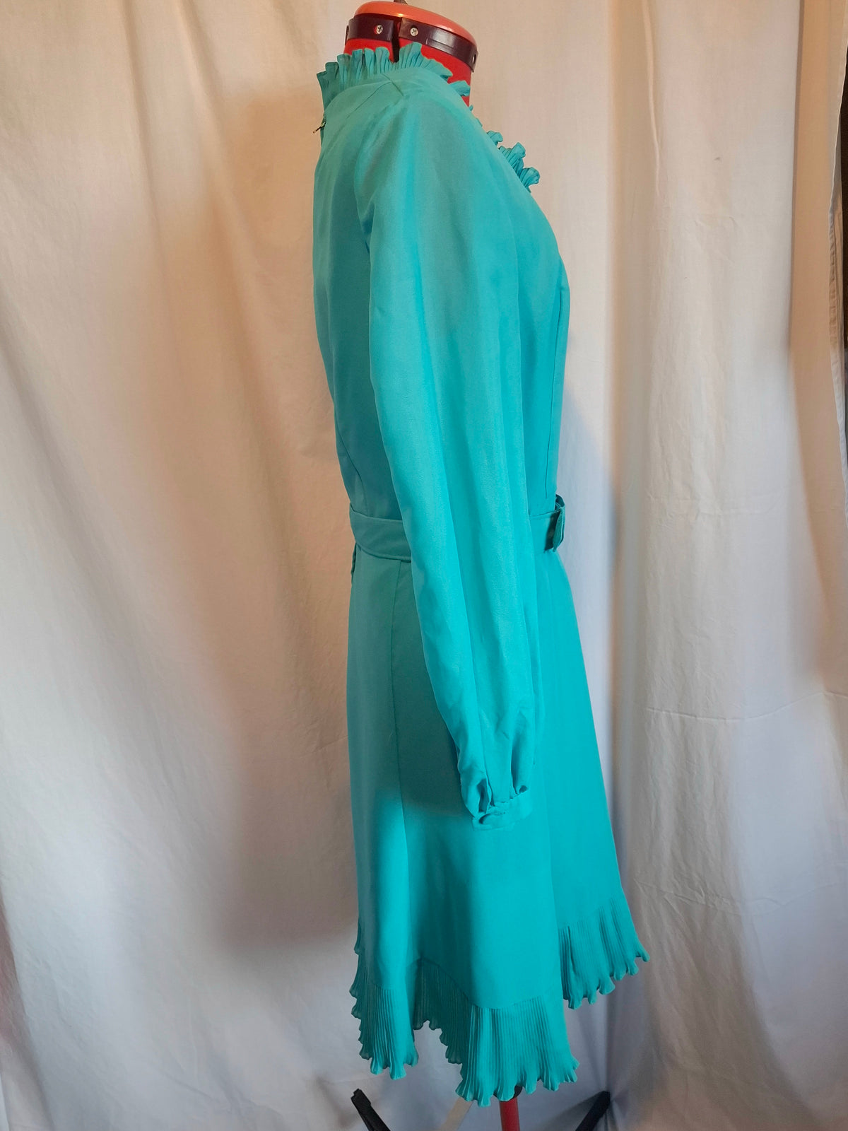 Vintage Soneil Turquoise Long Sleeved Dress