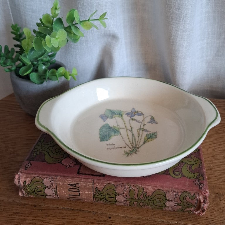 Viola Papilionacea English Porcelain Dish