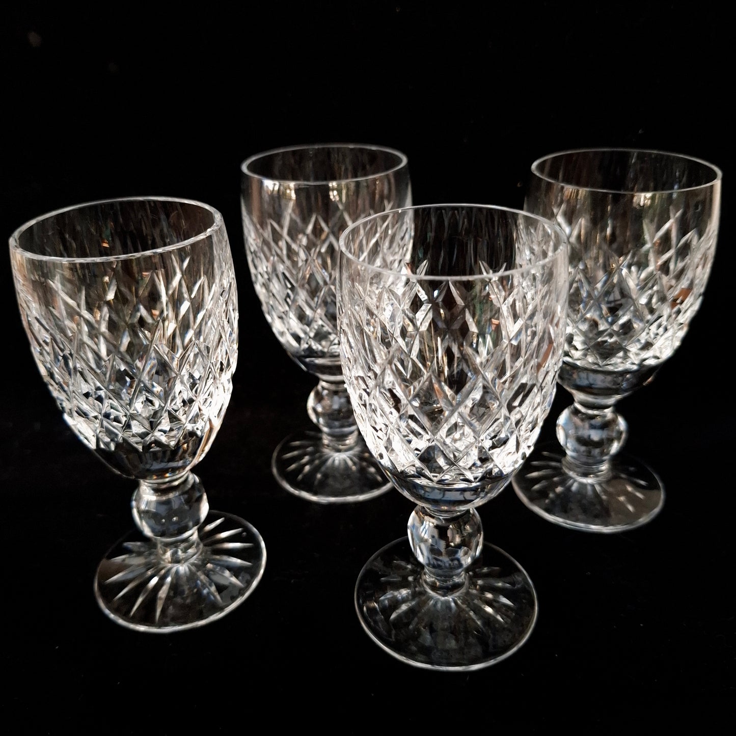 Waterford Boyne Crystal Sherry or Port Glasses - Set of 4