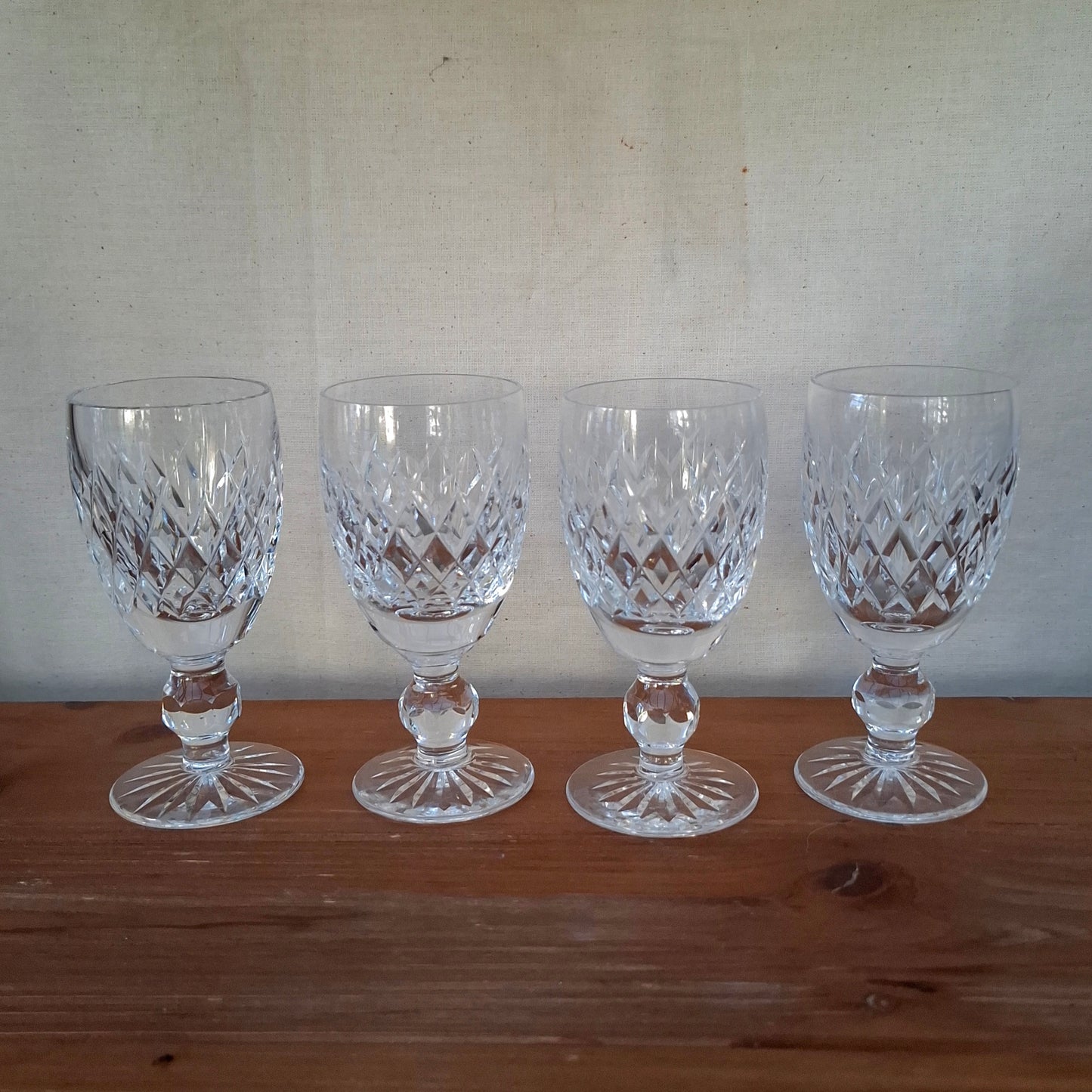 Waterford Boyne Crystal Sherry or Port Glasses - Set of 4