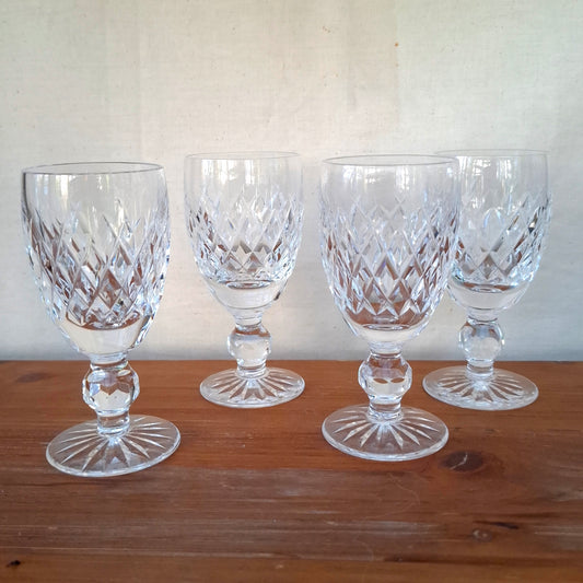 Waterford Boyne Crystal Sherry or Port Glasses - Set of 4