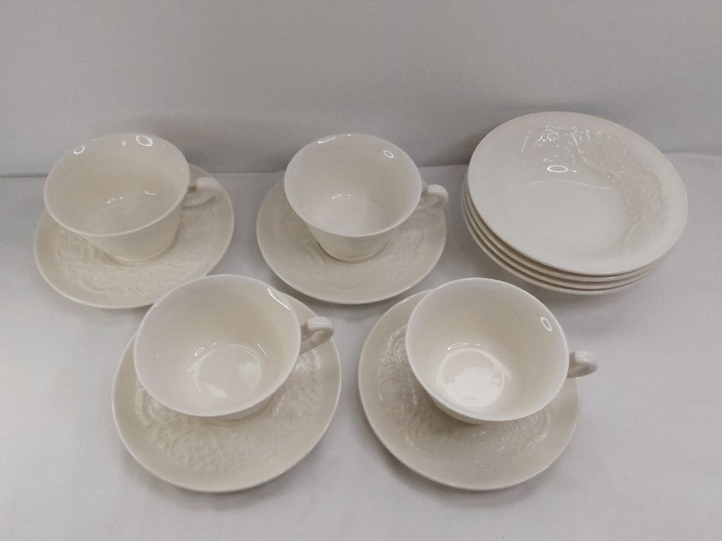 4 Piece Vintage Wedgwood Patrician Breakfast Set