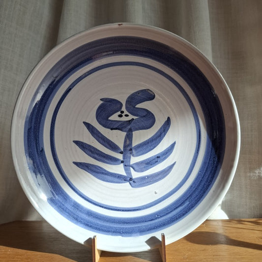 White Horse Pottery Nelson Blue & White Plate