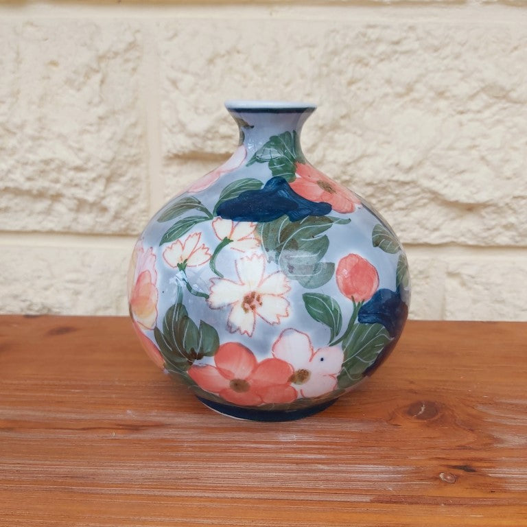 Handpainted Dogwood Flower Vase
