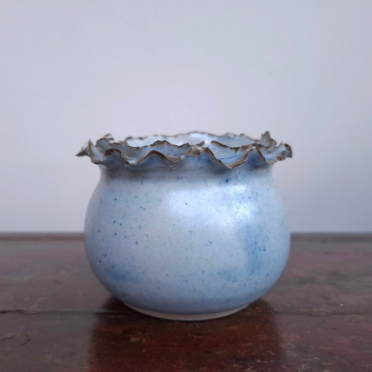Ray Pottery Rim Double Ruffle Rim Pottery Pot – The Found Home