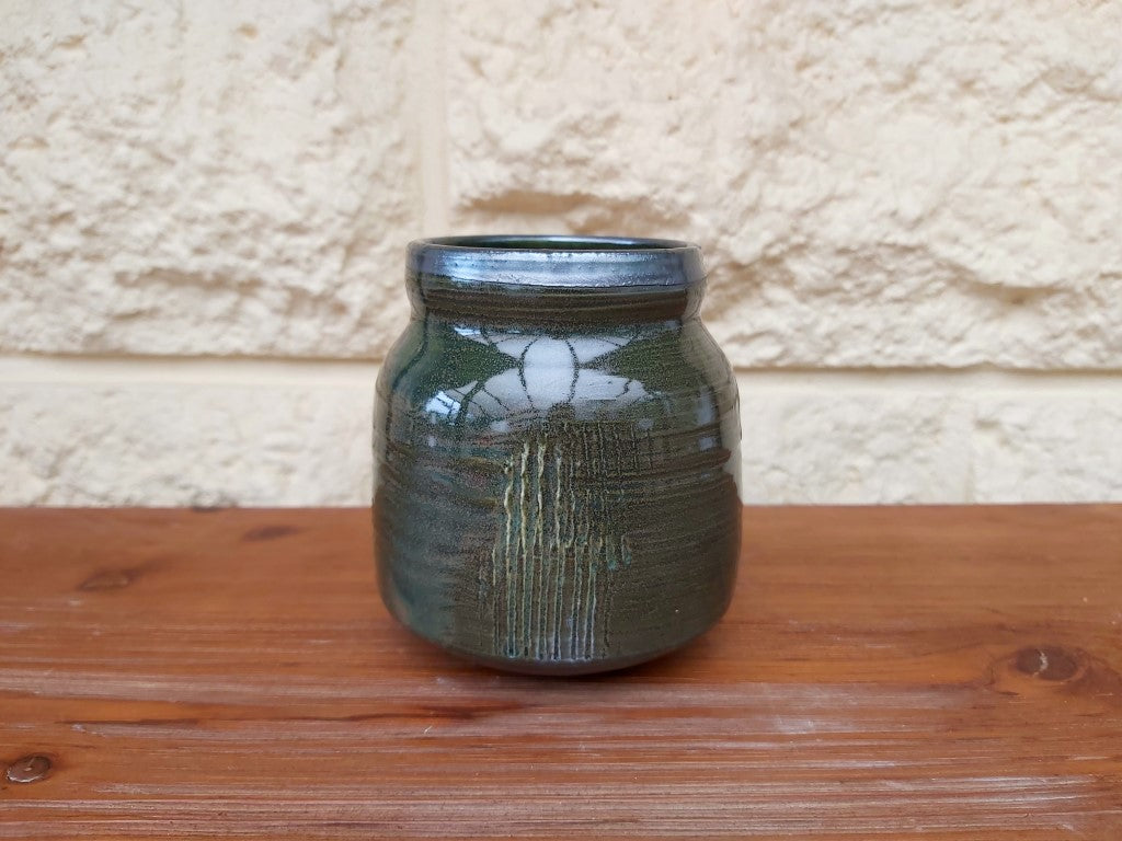 Green Palladium Glazed Jar