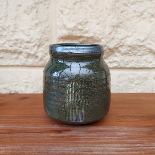 Green Palladium Glazed Jar