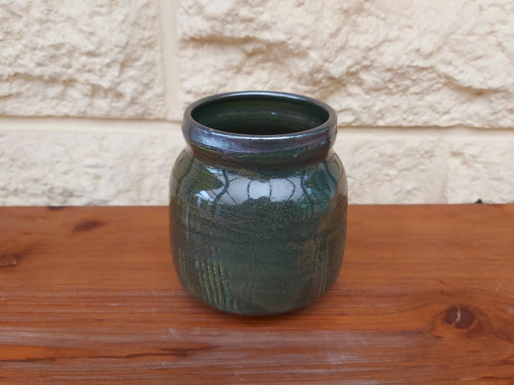 Green Palladium Glazed Jar