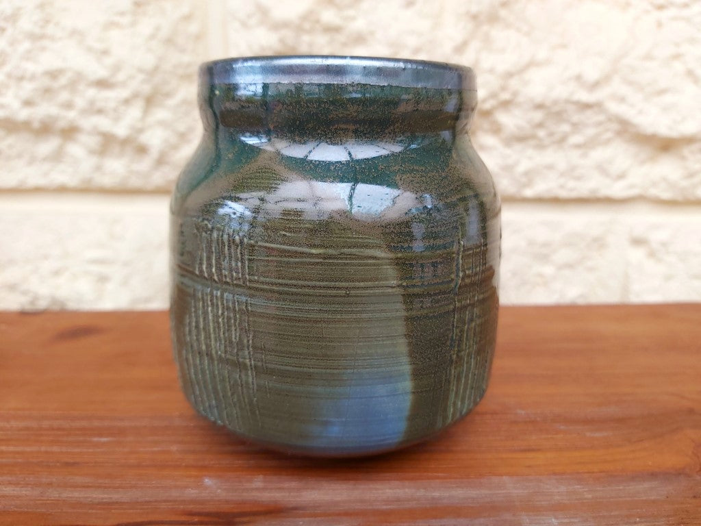 Green Palladium Glazed Jar