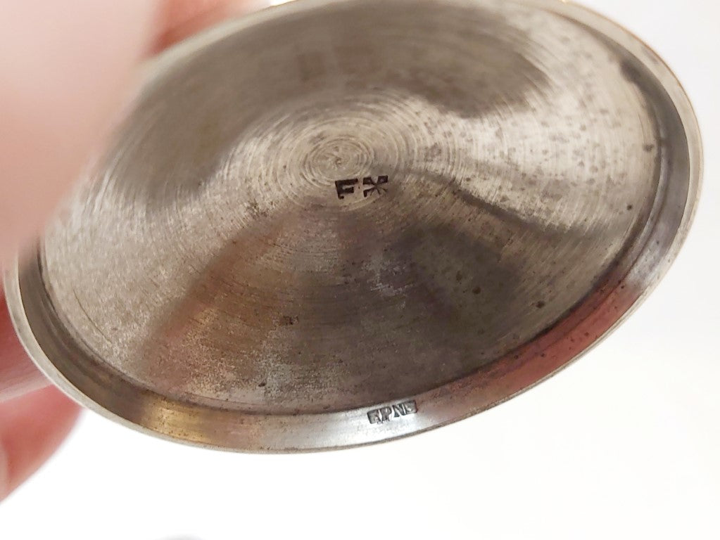 Pair of Vintage Hammered EPNS Goblets