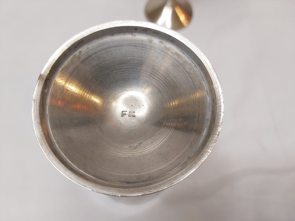 Pair of Vintage Hammered EPNS Goblets