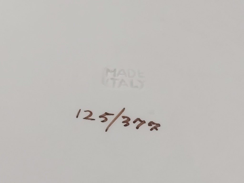 Roses Platter / Cake Plate Hand Painted in Italy