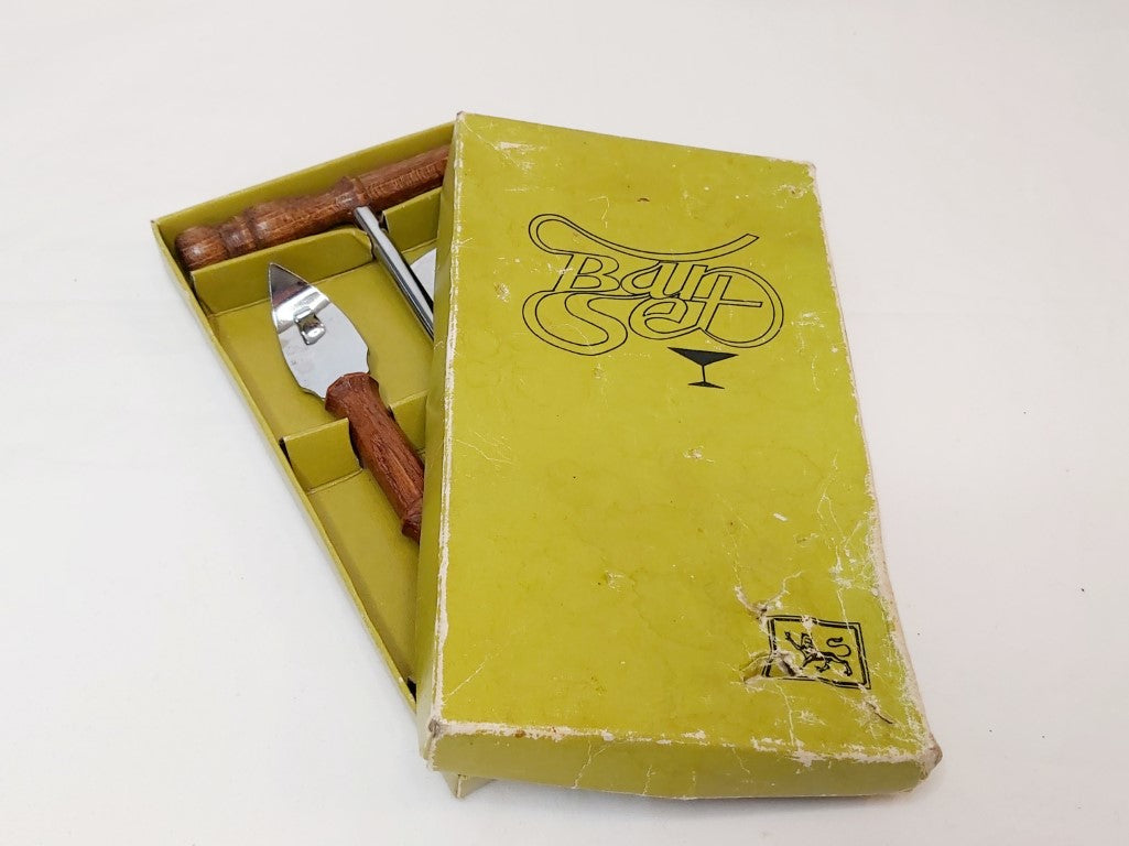 Retro Bar Set In Original Box