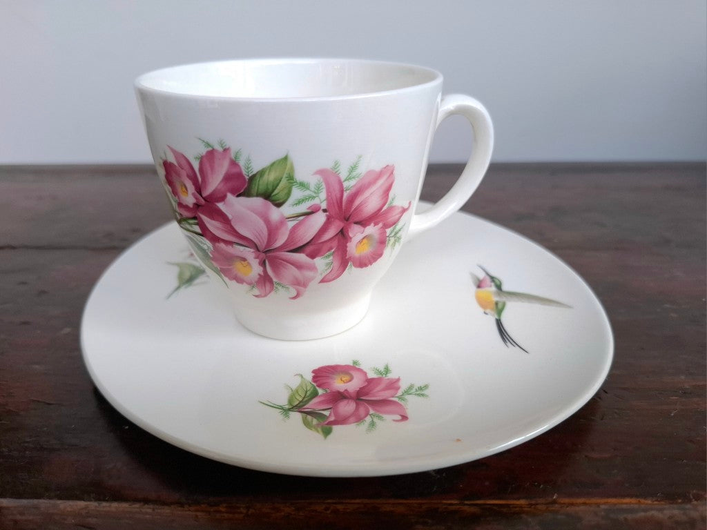 Wood & Sons Hummingbird Tea Cup & Plate