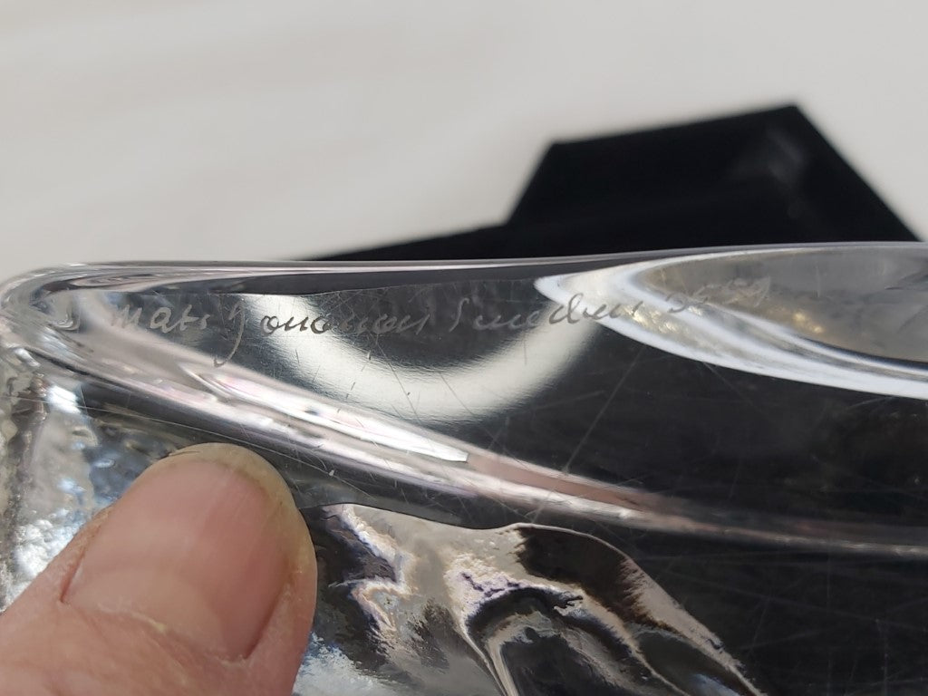 Mats Jonassen Signed Jumping Fish Paperweight