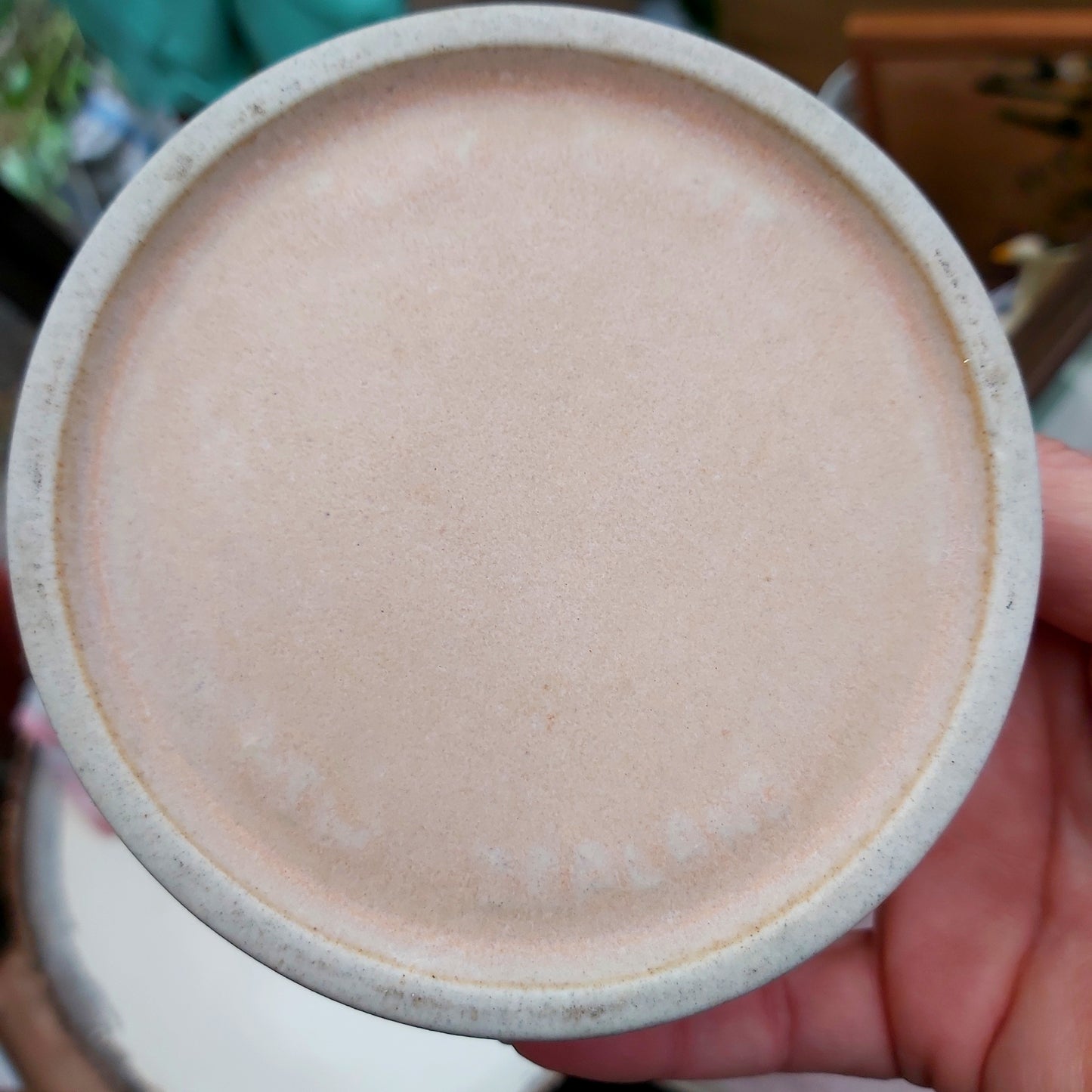 Vintage Pink Clay Craft NZ Studio Pottery Pate Dish